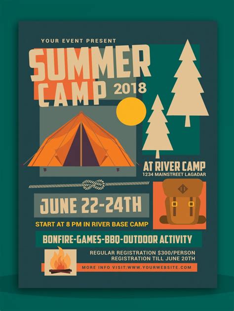Camp Flyer Template